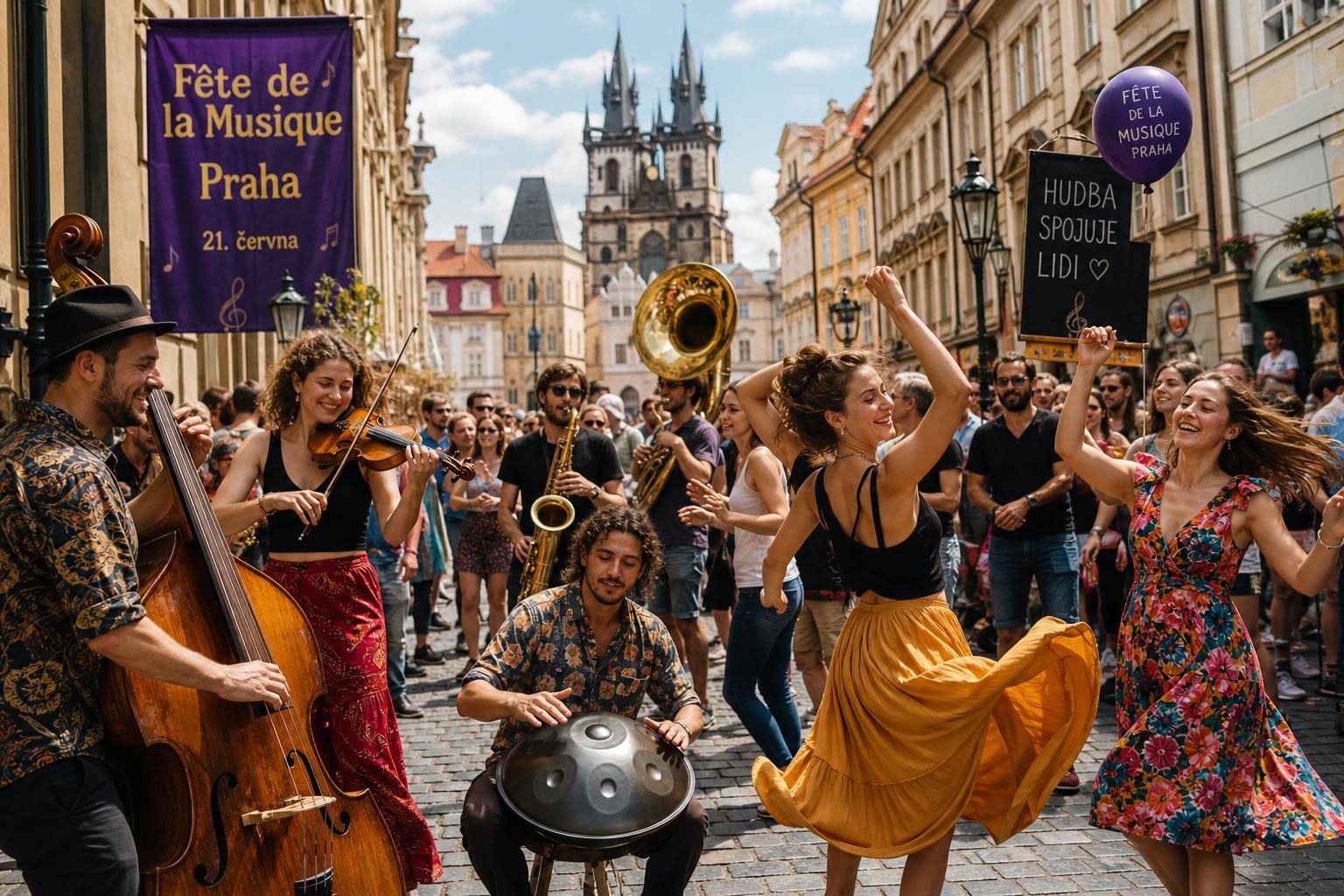 připojte se k oslavě hudby, kde se setkávají rytmy a melodie v jedinečné atmosféře plné energie a radosti.