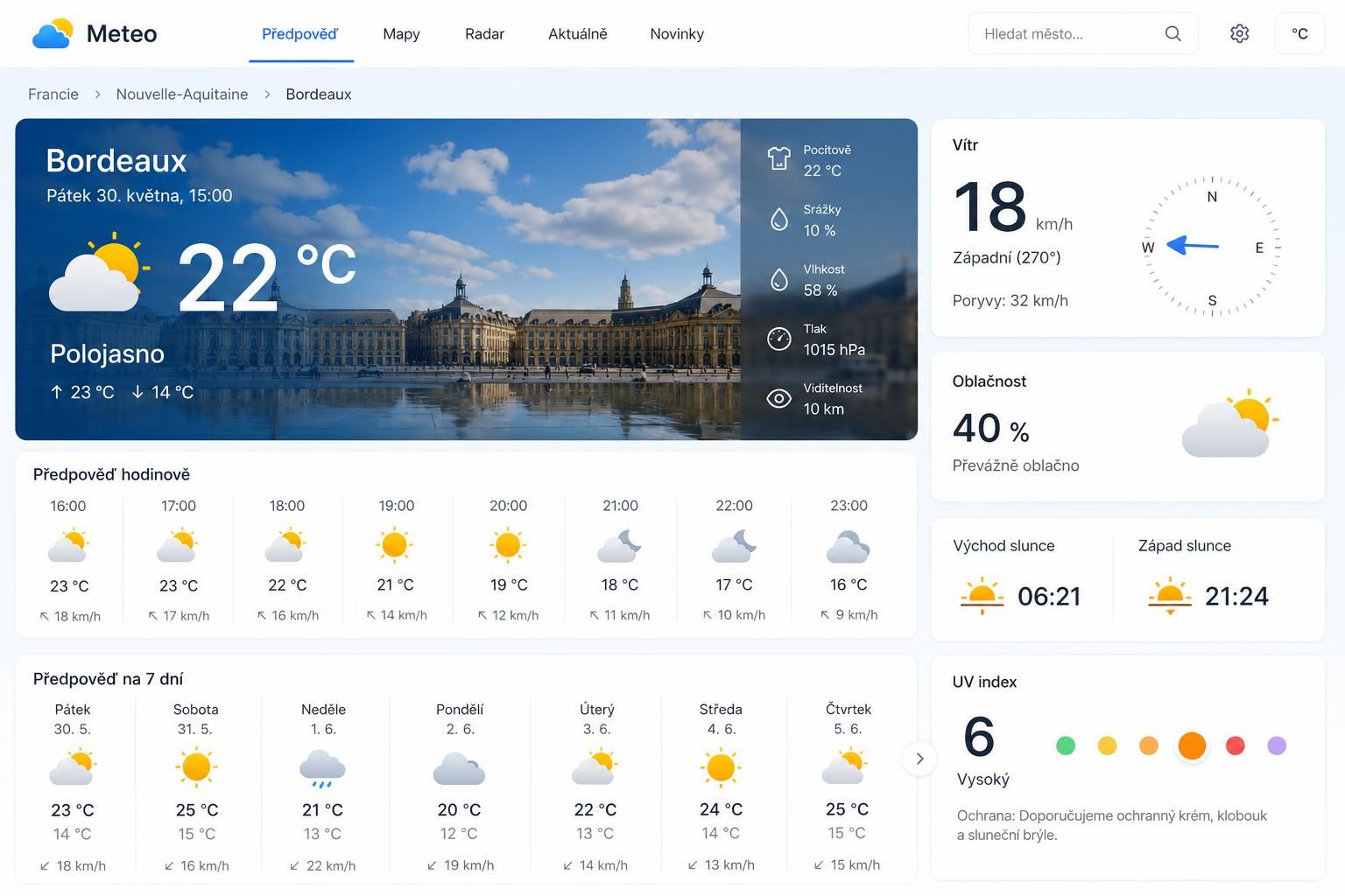 zjistěte aktuální počasí v bordeaux, včetně podrobných předpovědí a klimatických informací pro lepší plánování vašich aktivit.