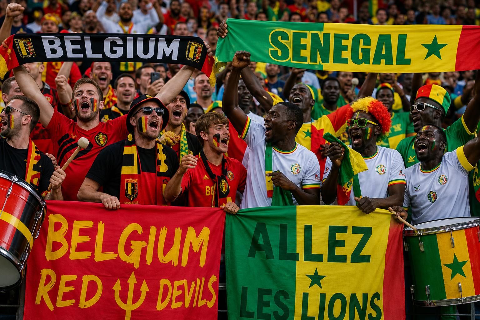 zažijte napínavé utkání mezi belgií a senegalem, kde se střetávají dvě kultury a vášeň pro fotbal v jedinečném zápase plném emocí a dovedností.
