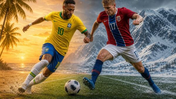 Brazílie vs Norsko: Souboj kultur a fotbalových stylů