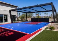 Legendární sportovní konstrukce přeměňují dvorky v Las Vegas na jedinečná hřiště na míru