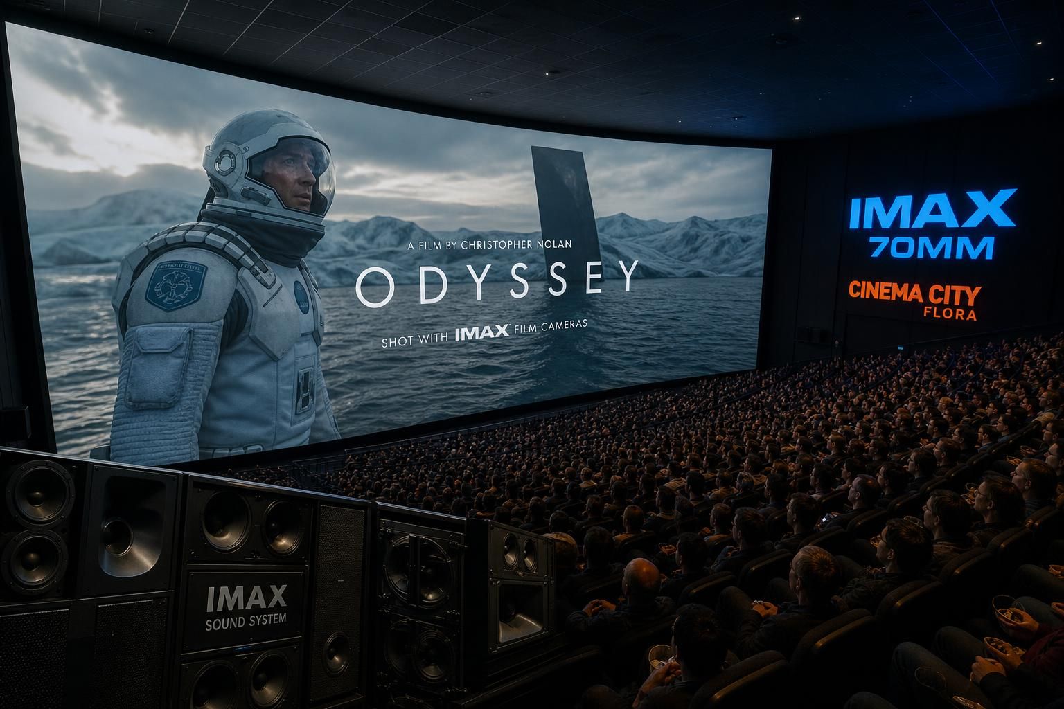 pražský unikátní 70mm imax film 'odyssea' od režiséra christophera nolana přitahuje tisíce filmových nadšenců z celé evropy.