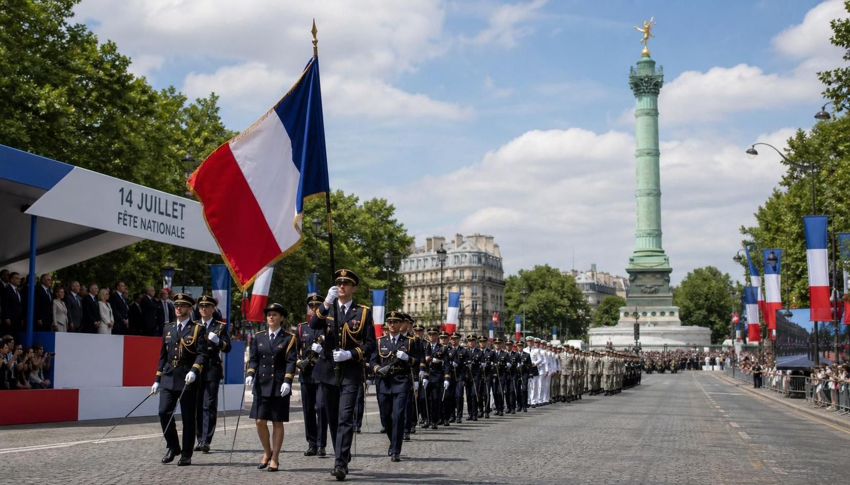oslavte den francouzské republiky 14. července, významný svátek symbolizující svobodu a jednotu francie. poznejte historii a tradice tohoto slavnostního dne.