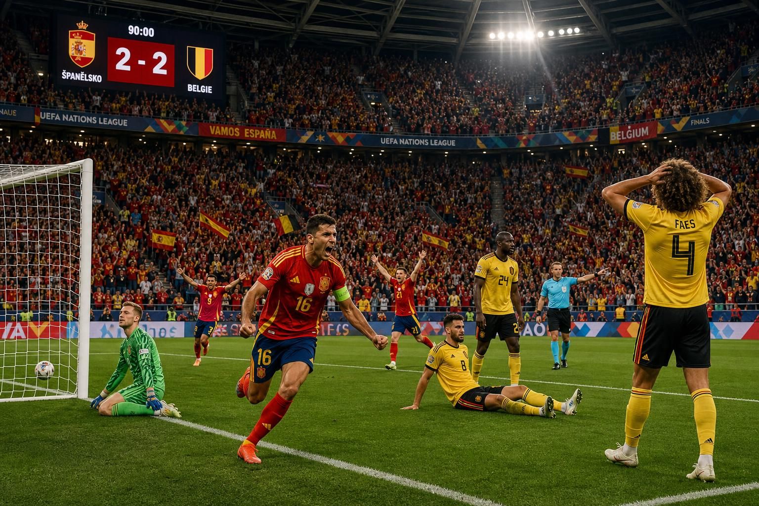 připravte se na napínavý fotbalový souboj mezi španělskem a belgií, dvěma fotbalovými giganty plnými talentu a vášní.
