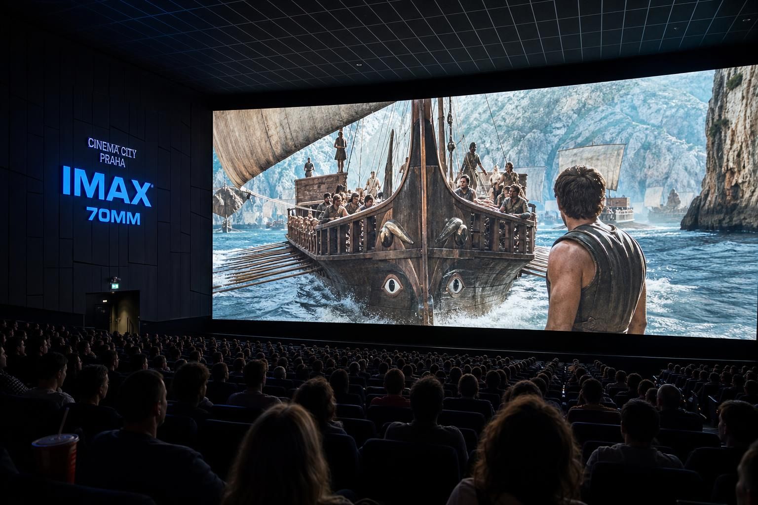 zažijte epickou 'the odyssey' v ohromujícím formátu imax 70mm. najděte nejbližší kino, zjistěte délku promítání, kupte vstupenky a objevte další důležité informace pro nezapomenutelný filmový zážitek.