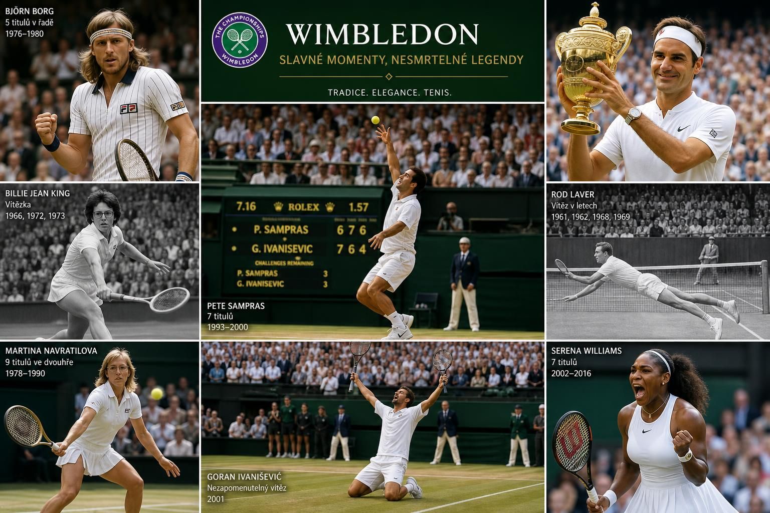 objevte kouzlo wimbledonu, legendárního tenisového turnaje na trávě, který přináší napínavé zápasy a slavné momenty sportovní historie.