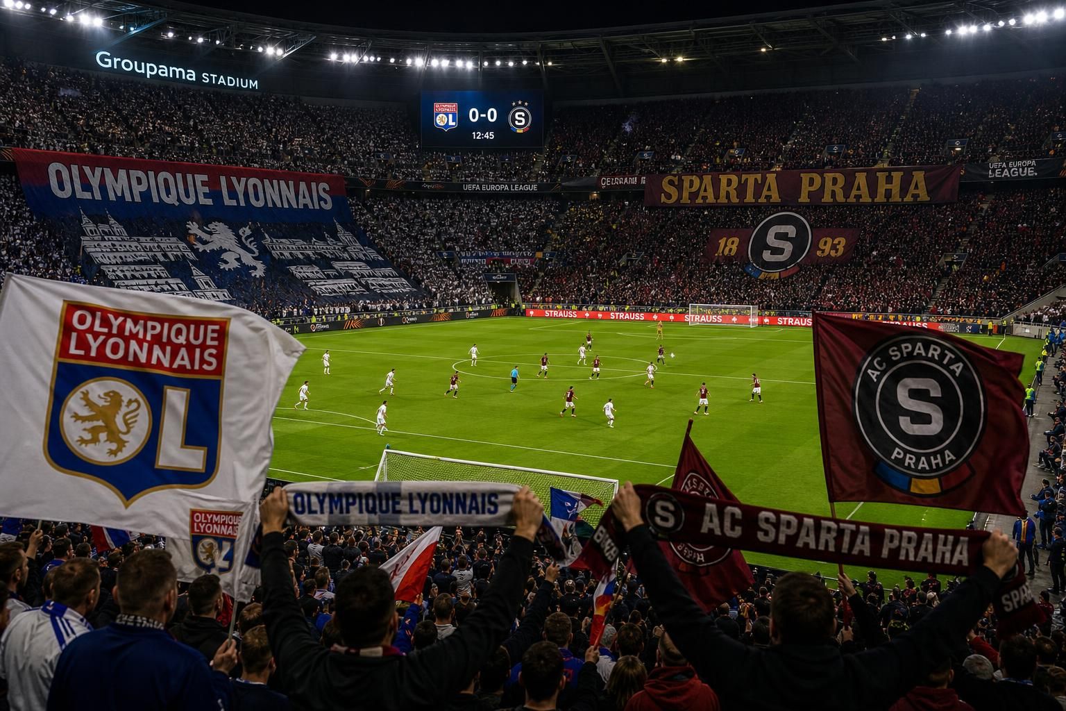 sledujte vzrušující zápas mezi lyonem a spartou praha, kde se utkají dva evropské fotbalové giganti v napínavém souboji.