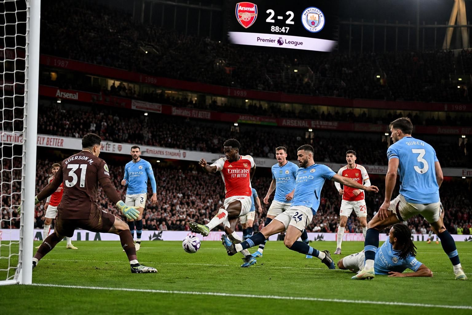 sledujte epický souboj gigantů mezi arsenalem a manchesterem city v napínavém fotbalovém utkání, které rozhodne o nadvládě na hřišti.