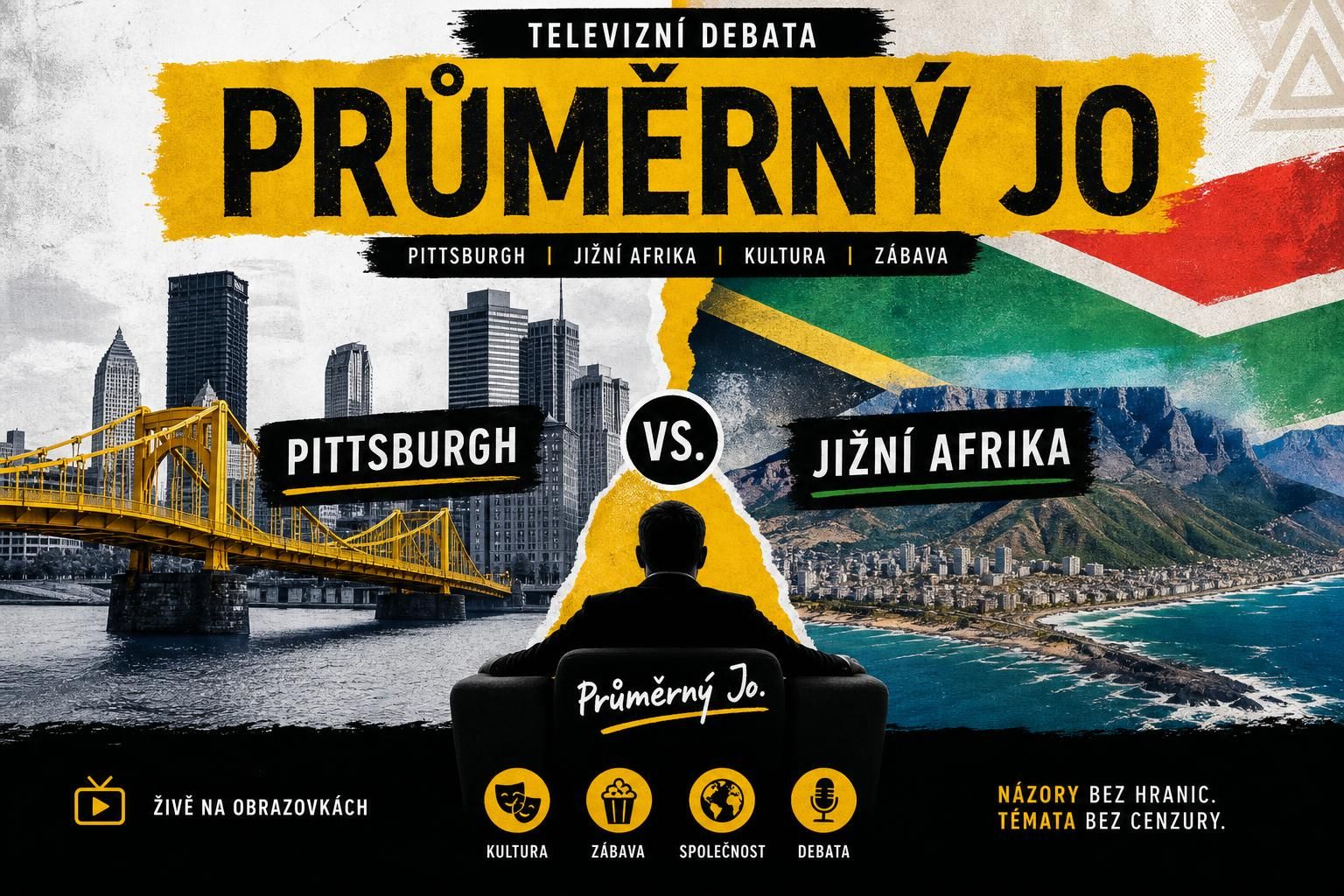 sledujte televizní debatu o druhé sérii 'průměrného jo' z pittsburghu, která se chystá do jižní afriky. přinášíme novinky a zajímavosti z oblíbeného pořadu.