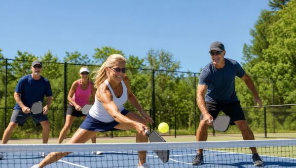 Výhody pickleballu pro dospělé nad 40 let, kteří chtějí být aktivnější a posílit své tělo