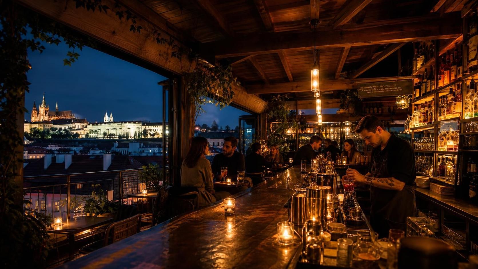 objevte nejlepší rooftop bar v praze a užijte si úchvatné výhledy, skvělé koktejly a nezapomenutelnou atmosféru v srdci města.