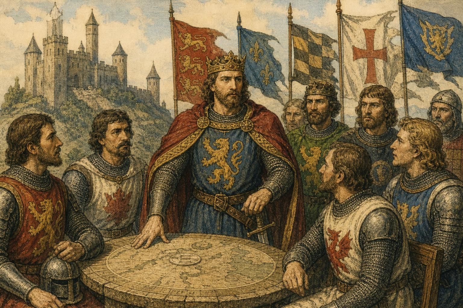 objevte fascinující příběh a legendu krále arthura, plnou dobrodružství, čestných rytířů a magických tajemství.
