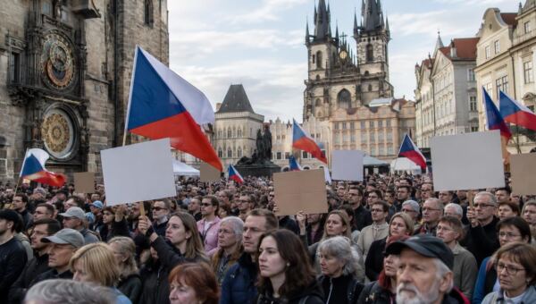 Praha před volbami protestovala proti pravicové vládě