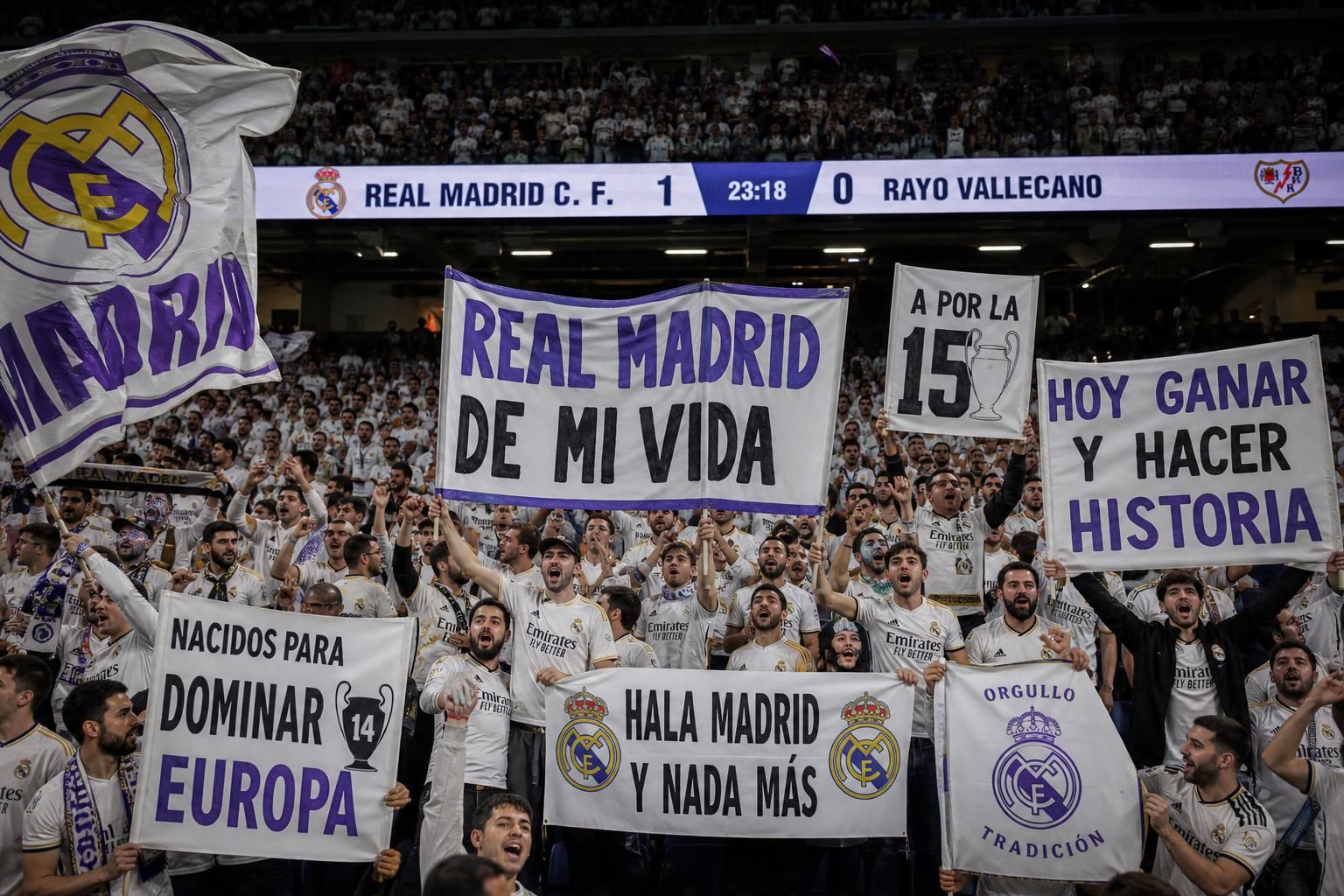 sledujte napínavý zápas mezi realem madrid a rayem, kde se střetávají fotbaloví giganti v boji o vítězství na trávníku.