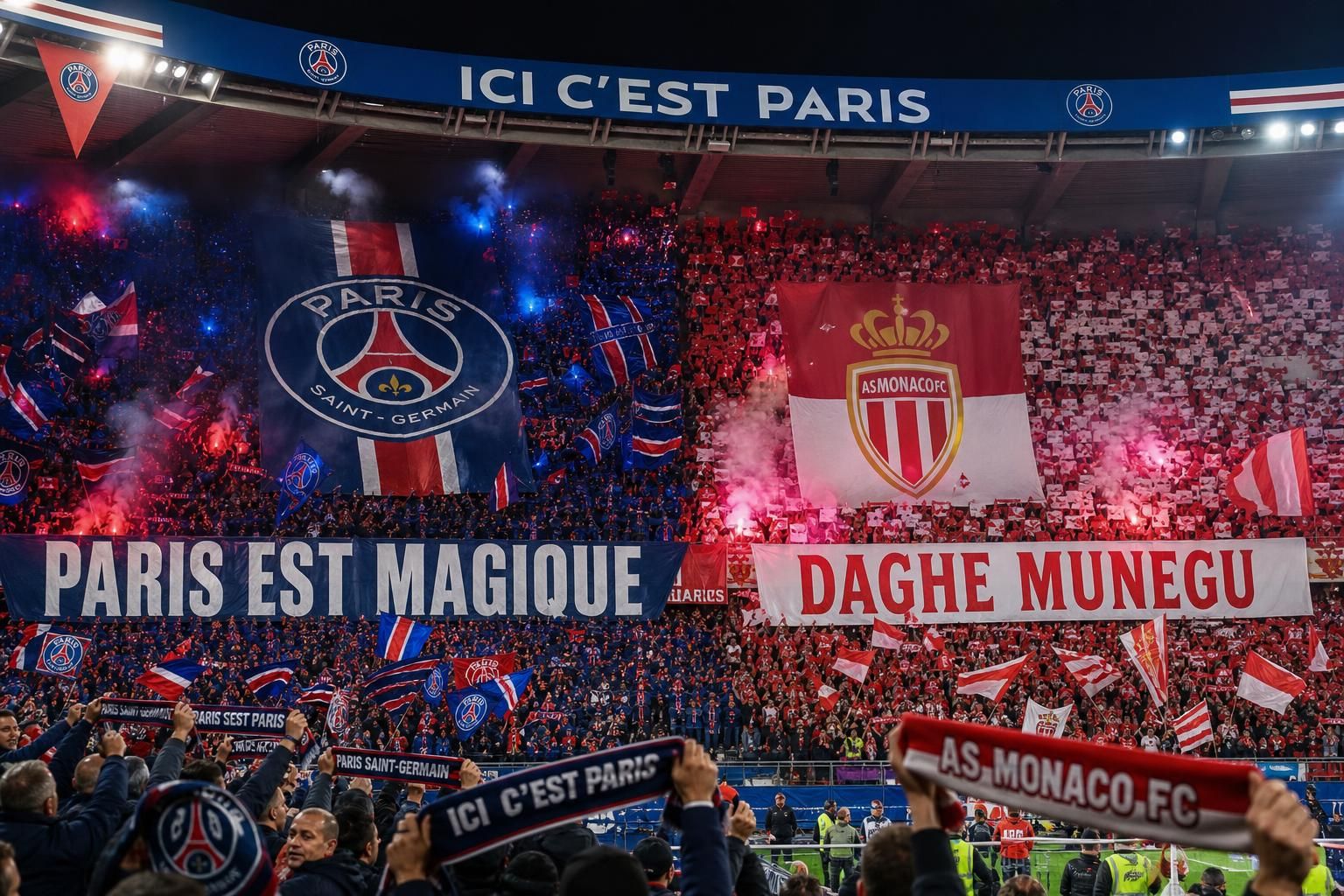 souboj titánů: paris saint-germain versus as monaco – napínavé fotbalové utkání plné vášní a emocí mezi dvěma největšími týmy francie.